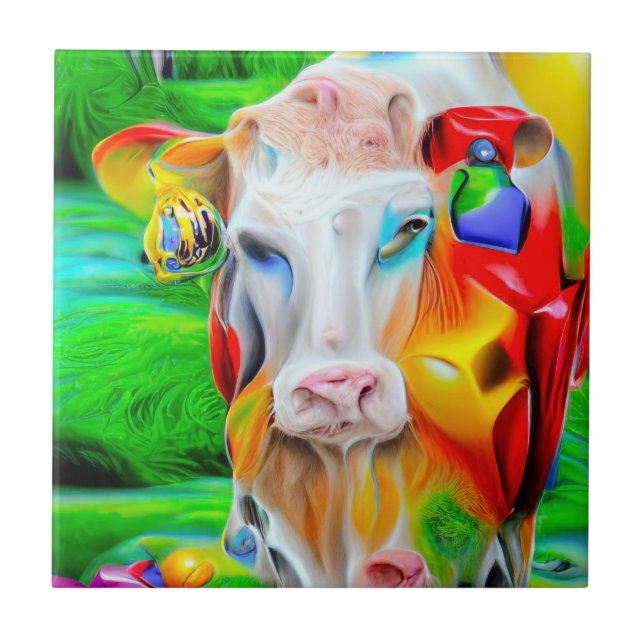 Azulejo Surreal Farm Art (Frente)