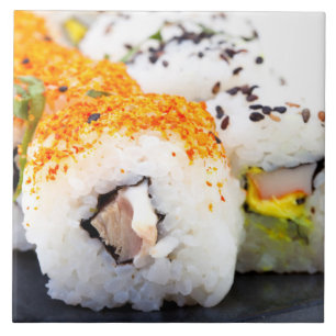 Azulejo Sushi en un plato