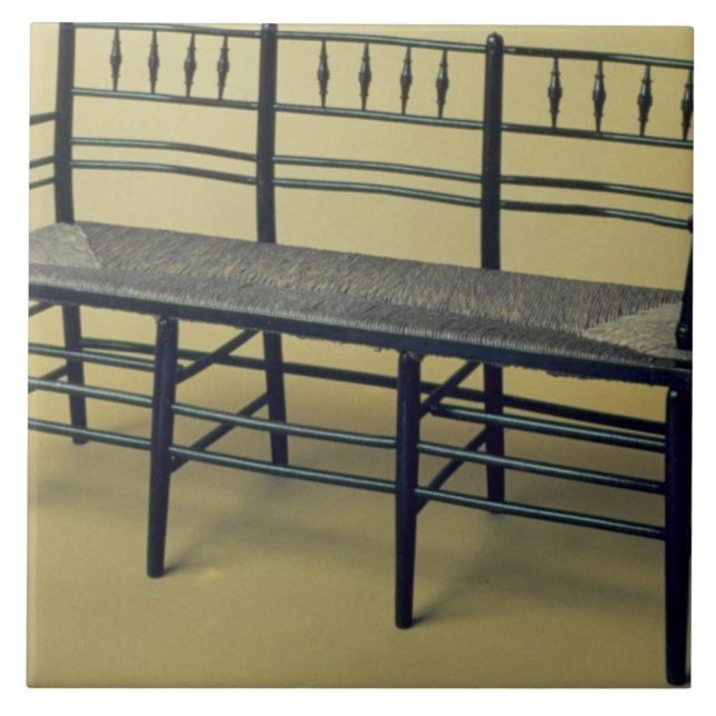 Azulejo Sussex precipitación-asentó la silla (madera y la (Frente)