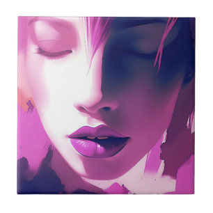 Azulejo Susurro del sueño de Lilac - Sereno, etéreo, púrpu