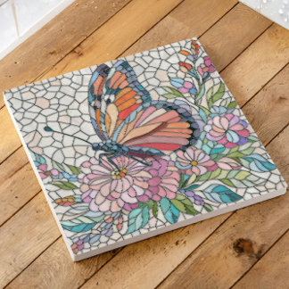 Azulejo Susurros de flores - Arte de mosaico