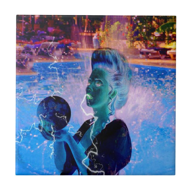 Azulejo Swimmer eléctrico (Frente)