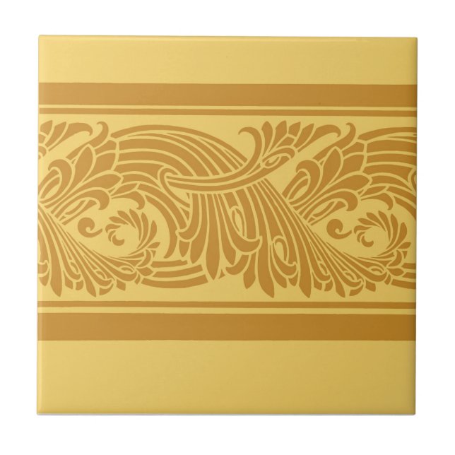 Azulejo Swirl Bird Ceramic Tile (Frente)