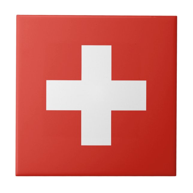 Azulejo Switzerland Flag (Frente)