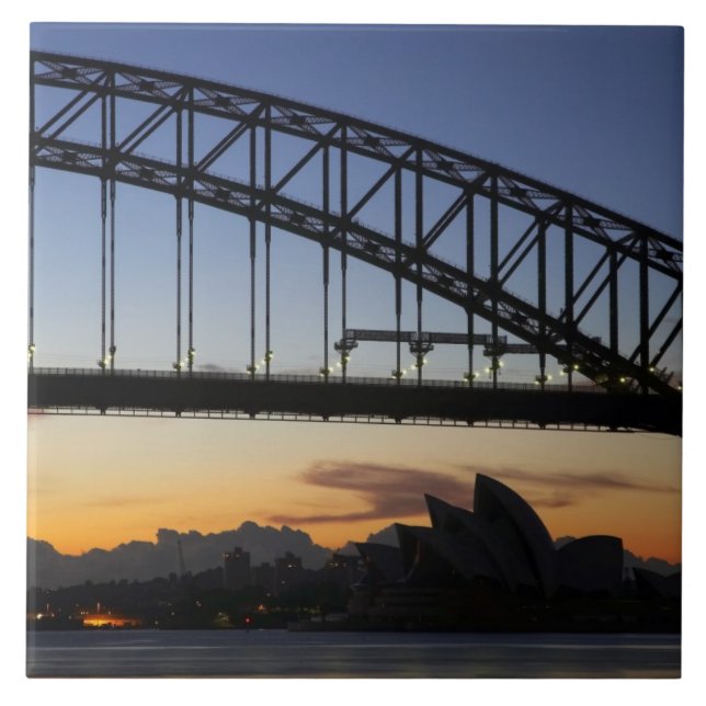 Azulejo Sydney Harbour Bridge y Sydney Opera House en 2 (Frente)