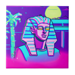 Azulejo Synthwave Pharaoh