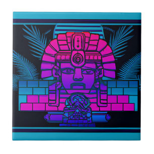 Azulejo Synthwave Pharaoh