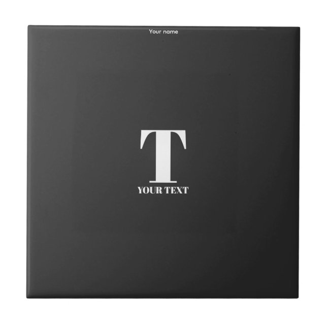 Azulejo T-Nombre personalizado (Frente)