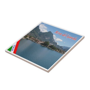 Azulejo TAA023 RIVA DEL GARDA, Lake View, Italia,