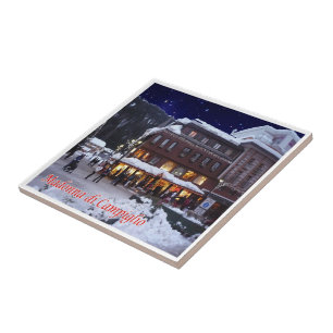 Azulejo TAA035 MADONNA DI CAMPIGLIO Con Nieve,