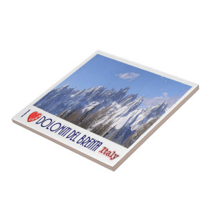 Azulejo TAA046 BRENTA DOLOMITES, I Love, Italia,