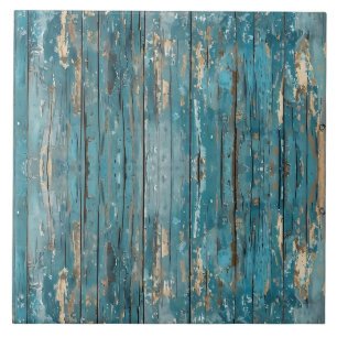 Azulejo Tabla de madera rústica con pátina desconchada