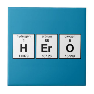 Azulejo Tabla periódica del héroe