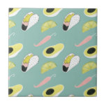 Azulejo Taco sobre el amor | Patrón de elementos del taco<br><div class="desc">Disfrute de este nuevo diseño creativo de llama en un producto o una pieza de arte mural para realzar y agregar al mundo que lo rodea. Artista: Grace Popp</div>