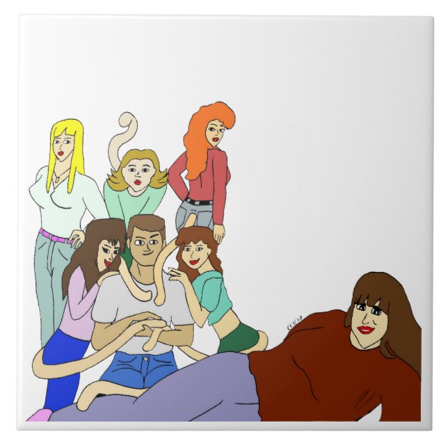 Azulejo Tail harem (Frente)