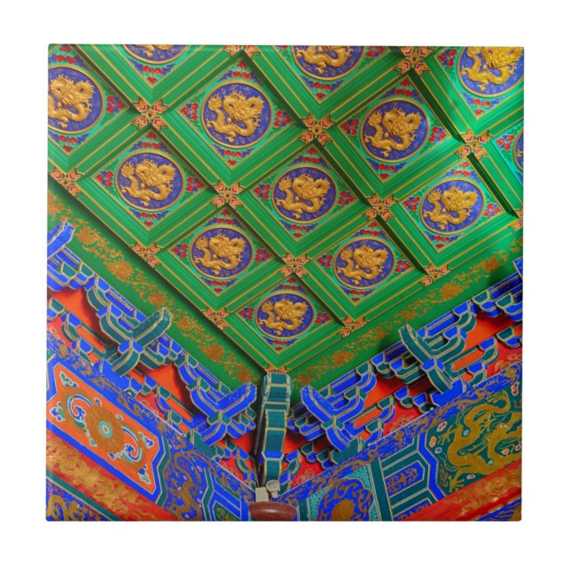 Azulejo Tailandia, Bangkok| Templo Dragón (Frente)