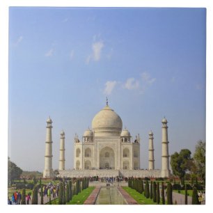 Azulejo Taj Mahal, un mausoleo ubicado en Agra, India,