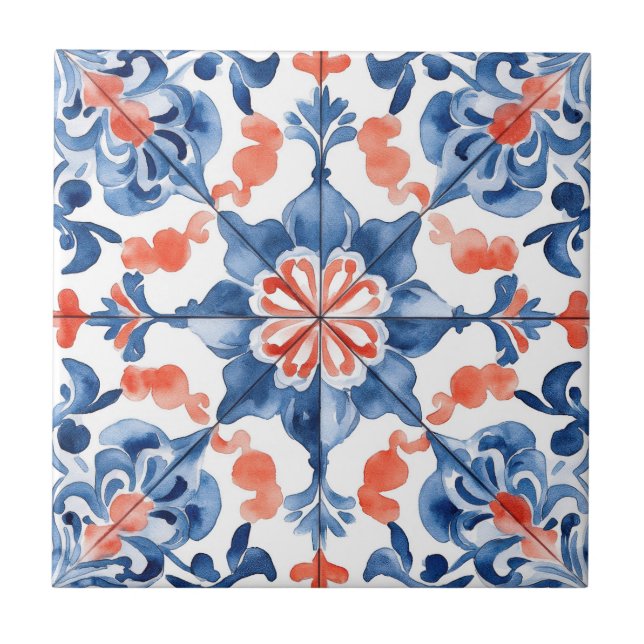 Azulejo Talavera mexicana a modo de hacienda (Frente)