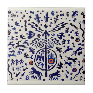 Azulejo Talismán de ritual de chamán vikingo