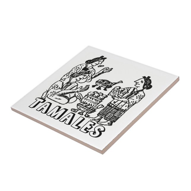 Azulejo Tamales (Código Florentino, siglo XVI) (Lado)