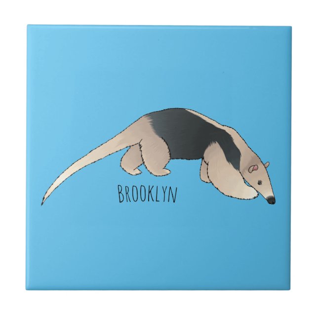 Azulejo Tamandua cartoon illustration  (Frente)
