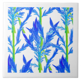 Azulejo Tansy (L) sobre una tela cerámica