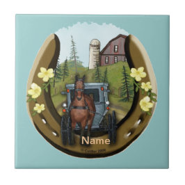 Azulejo Tapa de Amish Road Trip