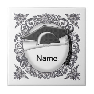 Azulejo Tapa de graduación negra