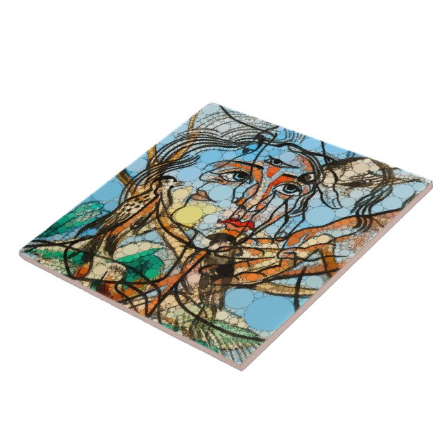 Azulejo Tarín, puntos infinitos por Francis Picabia (Lado)