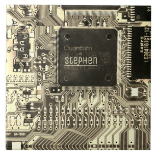 Azulejo Tarjeta de circuito impreso Retro ・ PCB electrónic