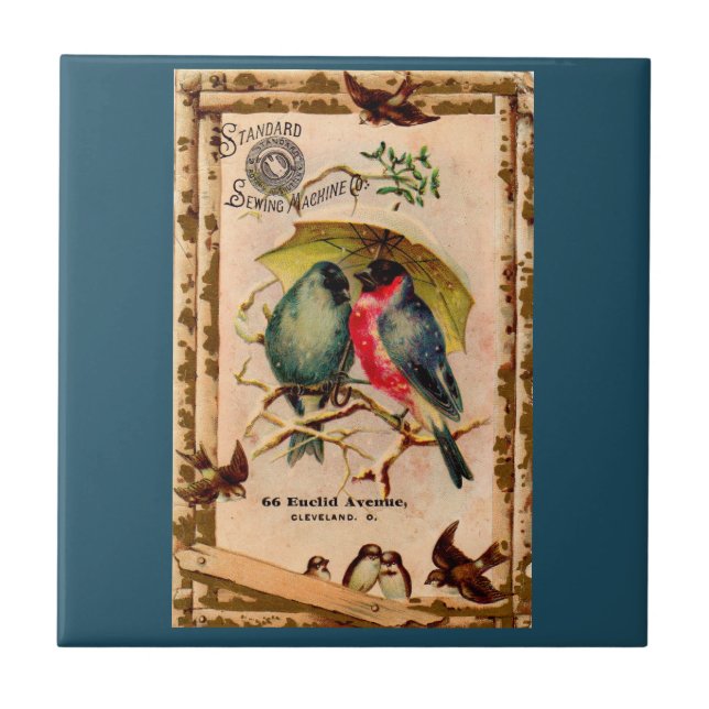 Azulejo Tarjeta de comercio victoriana Standard Scoser Mac (Frente)