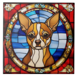 Azulejo Tarjeta de saludo de perro Chihuahua lindo