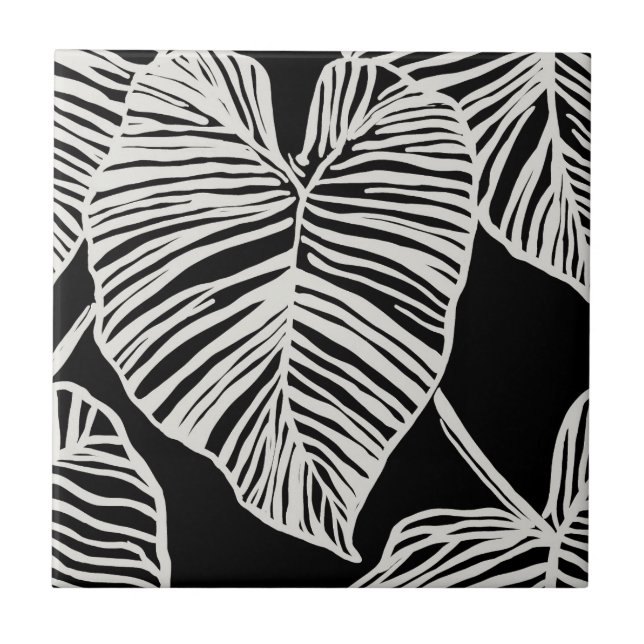 Azulejo Taro tropical sin costuras (Frente)
