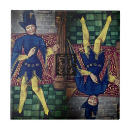 Azulejo Tarot Fool Mayor Arcana boca abajo Inicial T