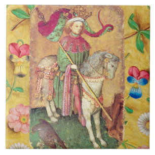 Azulejo Tarots antiguos/tarjetas de tribunales alemanas/Re