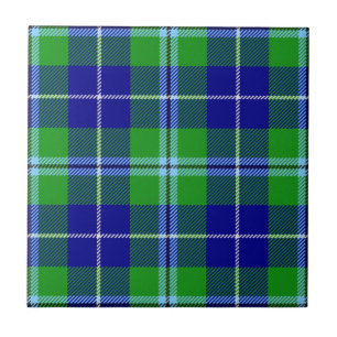 Azulejo Tartan de Caza del Clan Douglas Plaid Escocés