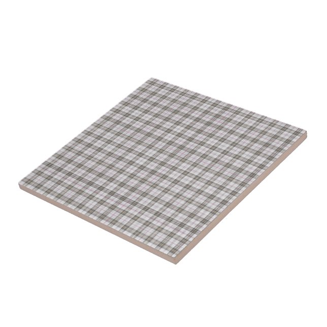 Azulejo Tartán gris de la moda (Lado)