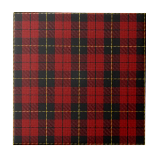 Azulejo Tartan Wallace Plaid Clánico Escocés (Frente)