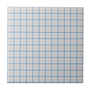 Azulejo Tattersall Tartán patrón plastico azul rosado