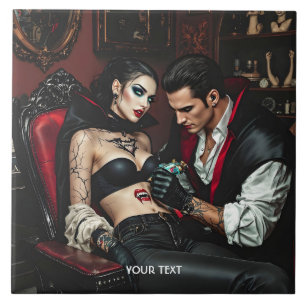 Azulejo Tatuaje de hombre Chica lindo