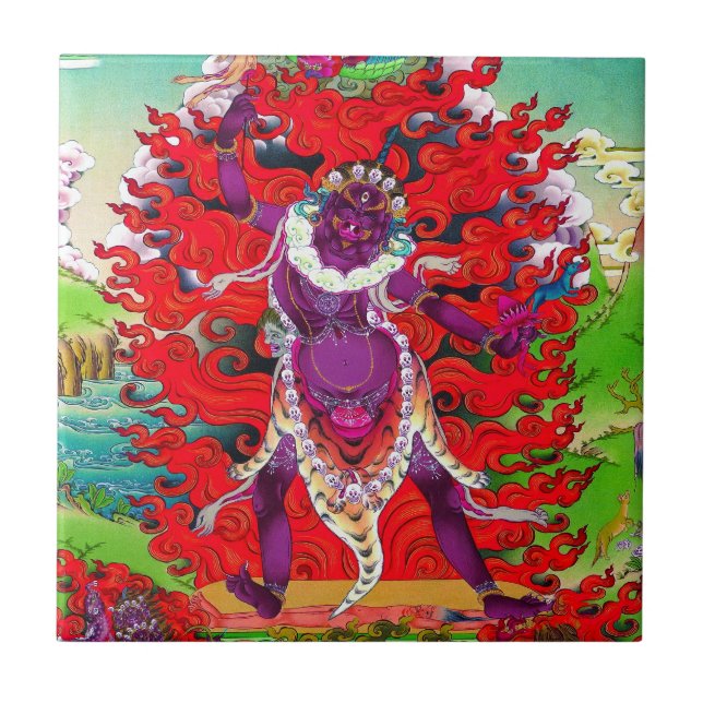 Azulejo Tatuajes de la tibetana oriental de Guay, arte de  (Frente)