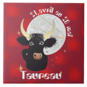 Azulejo Taureau 21 avril 20 Carreaux Mai au