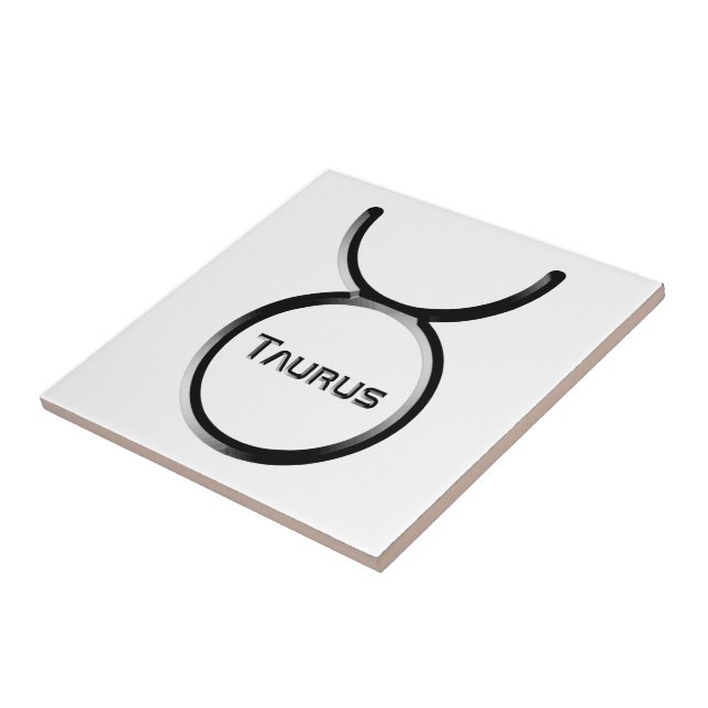 Azulejo TAURUS, Abstract Design of Zodiac Rótulo, (Lado)