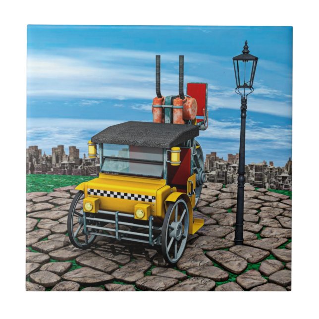 Azulejo Taxis de vapor (Frente)
