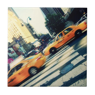 Azulejo Taxis inclinados NYC