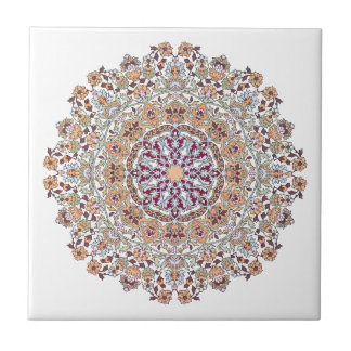 Azulejo Tazhib decorado del arte persa, mandala persa