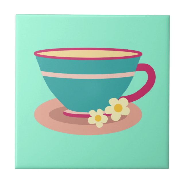 Azulejo Té de Chamomile para los amantes del té (Frente)