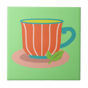 Azulejo Té de menta para los amantes del té