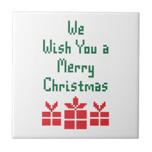 Azulejo Te deseamos una Feliz Navidad