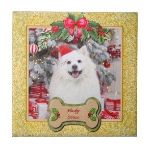 Azulejo Te Ladro un Feliz Navidad Regalo Personalizado par